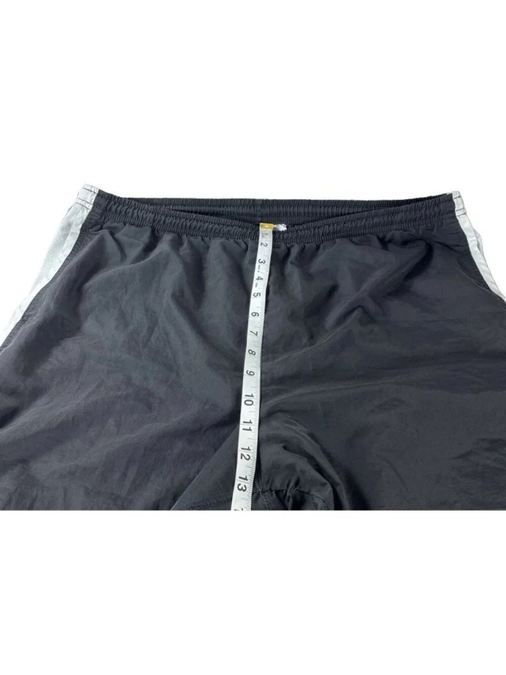 Vintage 90s Nike White Tag Windbreaker Track Pant Men's Size L Black Grey Stripe